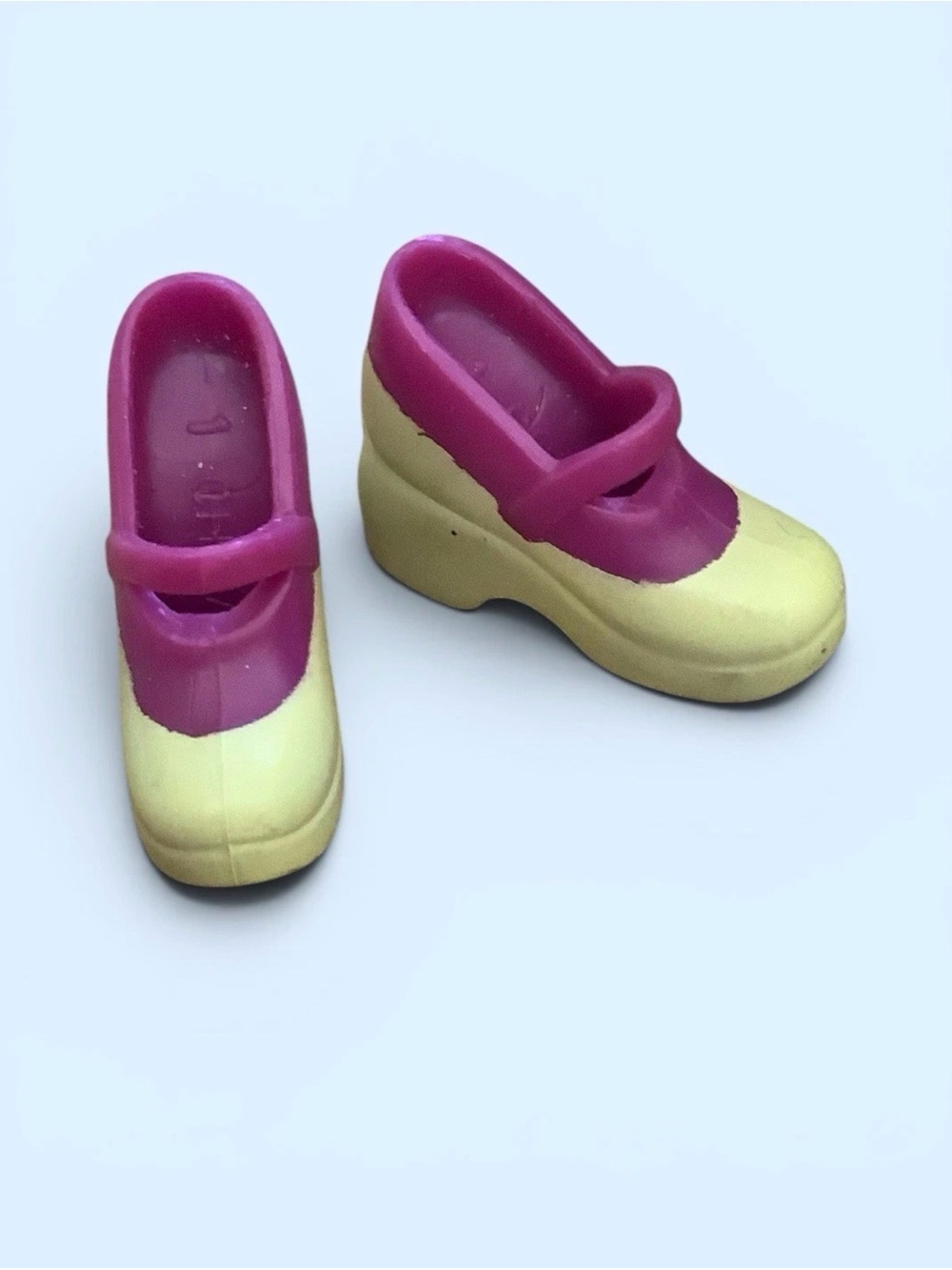 Mattel Barbie Doll Mary Jane Shoes in Pink and Cream